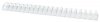GRZBIET PLASTIKOWY 38MM (350 KARTEK) OFFICE PRODUCTS BIAŁY 50 SZT.