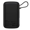 Powerbank Baseus Qpow Pro z kablem USB-C, USB-C, USB, 10000mAh, 22.5W (czarny)