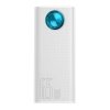 Powerbank Baseus Amblight 30000mAh, 4xUSB, USB-C, 65W (biały)