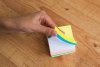 KARTECZKI SAMOPRZYLEPNE 75X75MM D.RECT MIX NEON MANGO 400KART
