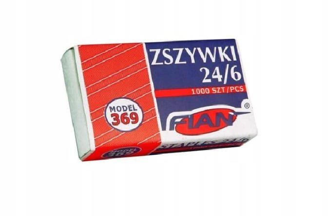 ZSZYWKI METALOWE - 24/6 - FIAN