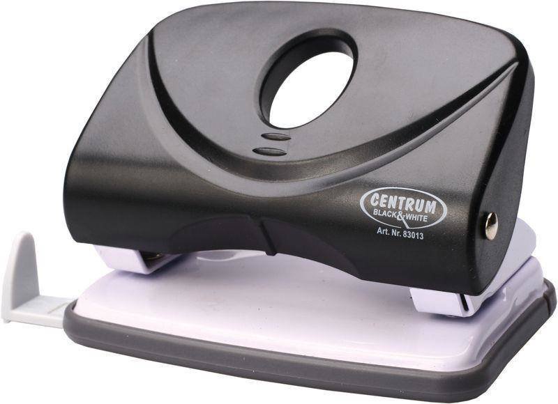 DZIURKACZ PLASTIKOWY CENTRUM 83013 CZARNO-BIAŁY 15 KART