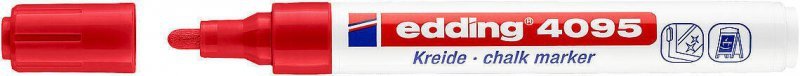 MARKER KREDOWY EDDING 4095 CZERWONY 2-3MM