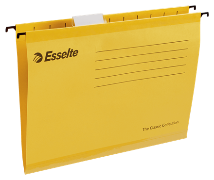 TECZKA ZAWIESZKOWA A4 ESSELTE CLASSIC 90314 ŻÓŁTA KARTONOWA 210G