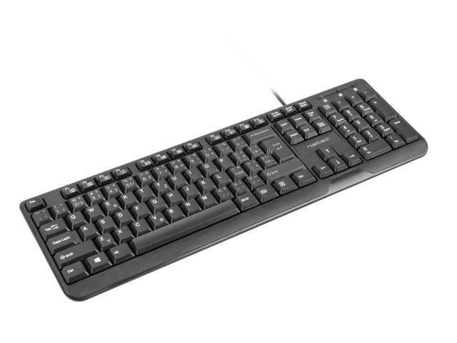 NATEC KLAWIATURA TROUT SLIM USB CZ/SK CZARNA