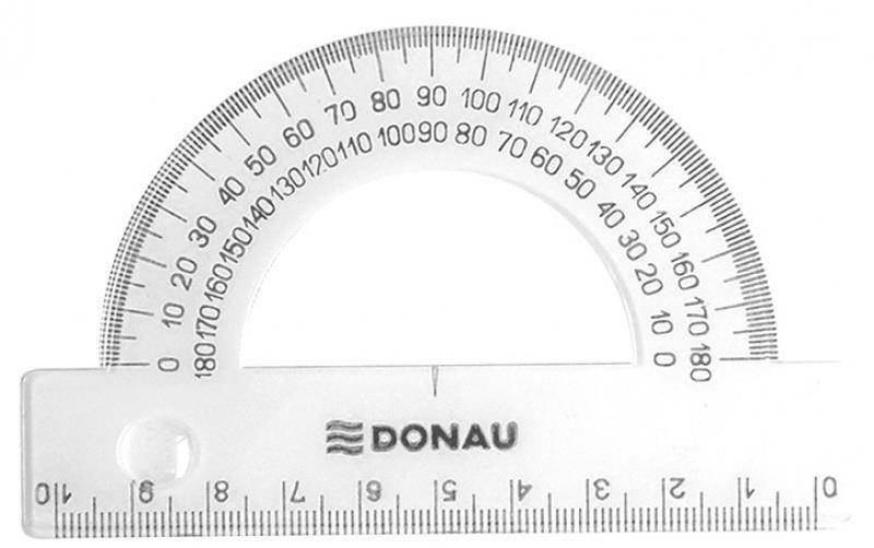 KĄTOMIERZ 180° DONAU 10CM PRZEZROCZYSTY