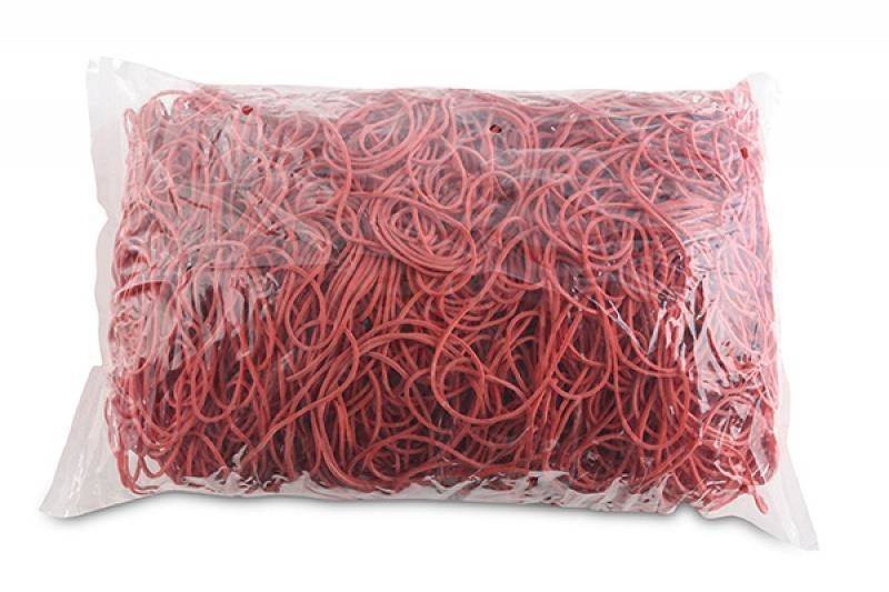 GUMKI RECEPTURKI OFFICE PRODUCTS 70MM 1,5X1,5MM 60% CZERWONE 1KG