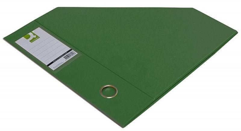 POJEMNIK NA CZASOPISMA A4/76MM Q-CONNECT ZIELONY PVC