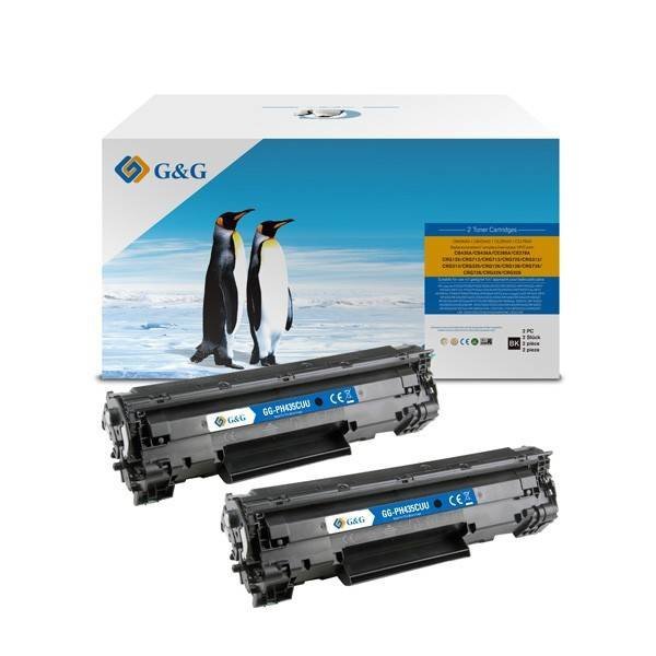 G&G KOMPATYBILNY TONER Z CB435A, CB436A, CE285A, CE278A, CRG128, 728, 725, BLACK, 2000S, NT-PH435CUU, HP 35A, DLA HP LASERJET P1