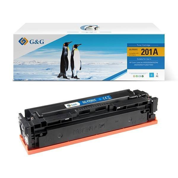 G&G KOMPATYBILNY TONER Z CF401A, CYAN, 1330S, NT-PH201C, HP 201A, DLA HP COLOR LASERJET MFP 277, PRO M252,PRO MFP M274N, N