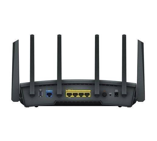 SYNOLOGY ROUTER BEZPRZEWODOWY RT6600AX WIFI 6 4X1,8GHZ 1GB DDR3 1X2,5GBE 1XUSB 3.2.1