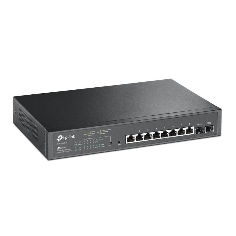 TP-LINK SWITCH SMART SG2210MP 8XGE POE+ 2XSFP