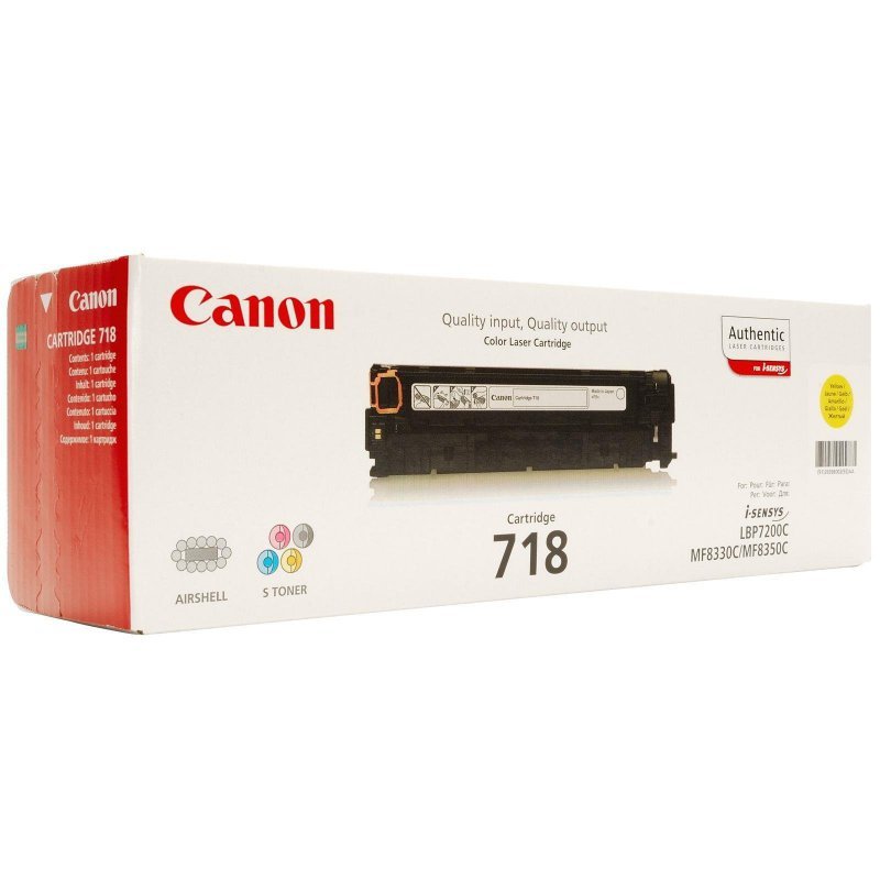 TONER ORYGINALNY CANON CRG718Y 2659B002 YELLOW 2900 STRON