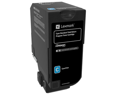 TONER ORYGINALNY LEXMARK 74C2SC0 CYAN 7000 STRON