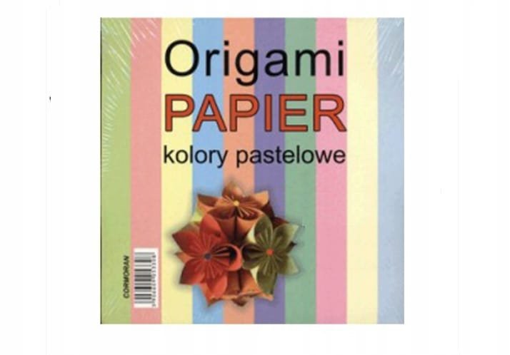 PAPIER DO ORIGAMI 20 x 20 cm - PASTELE 100 kartek