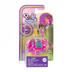 Mattel Figurki Polly Pocket Pollyville Autko Kotek