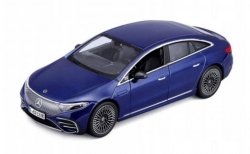 Maisto Model kompozytowy Mercedes-Benz EQS 2022 niebieski 1/27