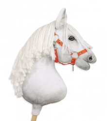 Kantar regulowany dla konia Hobby Horse A3 - pomarańczowy