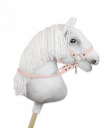 Wodze dla konia Hobby Horse – pudrowy róż