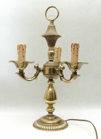 Lampka biurkowa mosiężna,lampka stołowa mosiądz 