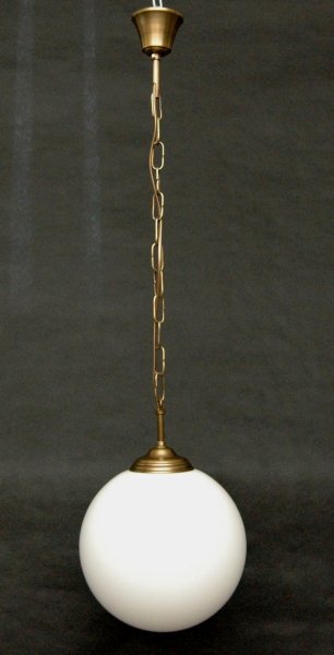  Lampa wisząca mosiężna kula 25cm,żyrandol mosiężny