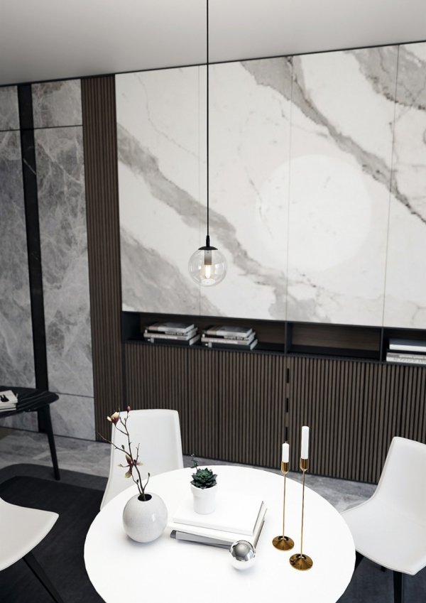 Lampa wisząca COSMO 1 BL TRANSPARENTNY 711/1 ( od 5 % rabatu w koszyku)