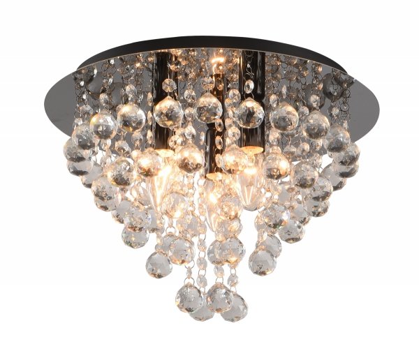 RABATY - LONDON CRYSTAL PLAFON 3 PŁ CZARNY 627703-29