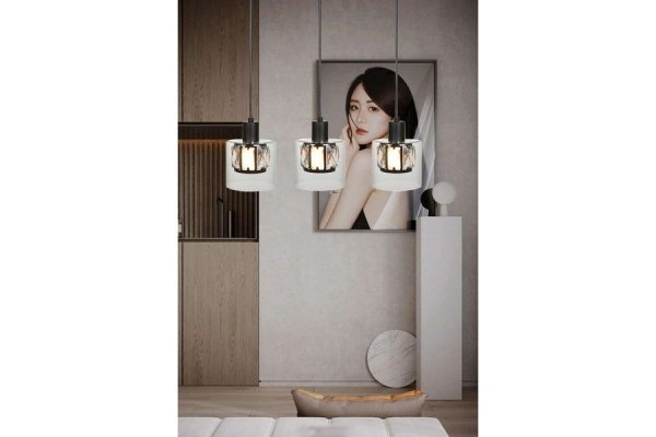 RABATY - Elmo - lampa wisząca 3 płomienna czarny mat 338833-02 (od 10% rabatu w koszyku)