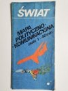 ŚWIAT. MAPA POLITYCZNO-KOMUNIKACYJNA 1: 40 MLN 1986