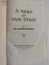 A HERO OF OUR TIME – 1947R - M. Lermontov
