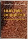 ZASADY BADAŃ PEDAGOGICZNYCH - Tadeusz Pilch