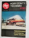HORYZONTY TECHNIKI NR 11'83 SAMOLOT PRZEWOŻĄCY AIRBUSY 