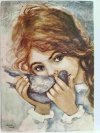 DZIEWCZYNKA Z GOŁĘBIEM D. MUSZYŃSKA-ZAMORSKA