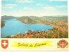 SALUTI DA LUGANO. PANORAMA DAL MONTE BRE