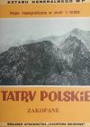 TATRY POLSKIE ZAKOPANE 1:10 000