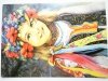 DZIEWCZYNKA W STROJU LUDOWYM MAL. D. MUSZYŃSKA-ZAMORSKA