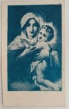 MARYJA I DZIECIĄTKO NIEBIESKIE TŁO