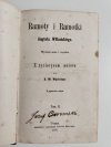 RAMOTY I RAMOTKI AUGUSTA WILKOŃSKIEGO TOM II 1862