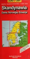 SKANDYNAWIA DANIA, NORWEGIA, SZWECJA 1:800000