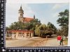 OSTROWIEC ŚWIĘTOKRZYSKI. FRAGMENT MIASTA Z KOŚCIOŁEM
