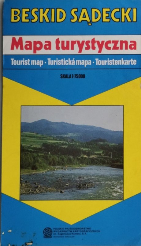 BESKID SĄDECKI MAPA 1996 1:75 000