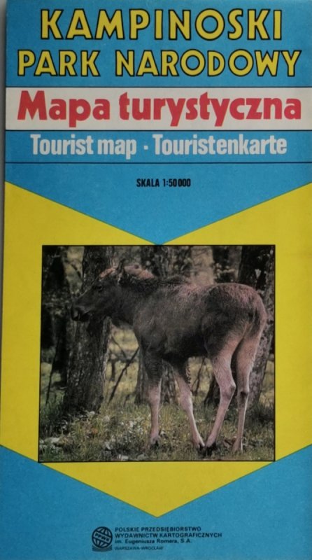 KAMPINOWSKI PARK NARODOWY MAPA 1993 1:50 000
