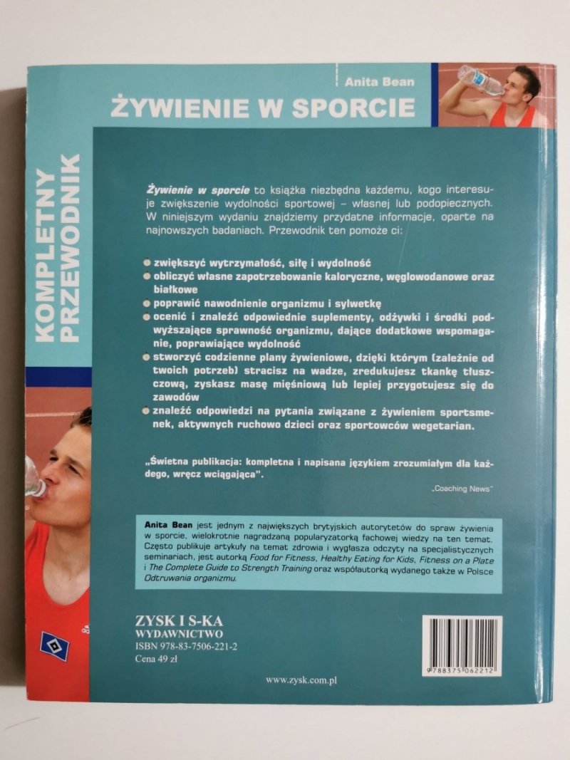 ŻYWIENIE W SPORCIE. KOMPLETNY PRZEWODNIK - Anita Bean 