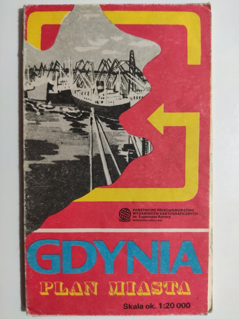 GDYNIA 1987. PLAN MIASTA 1:20 000
