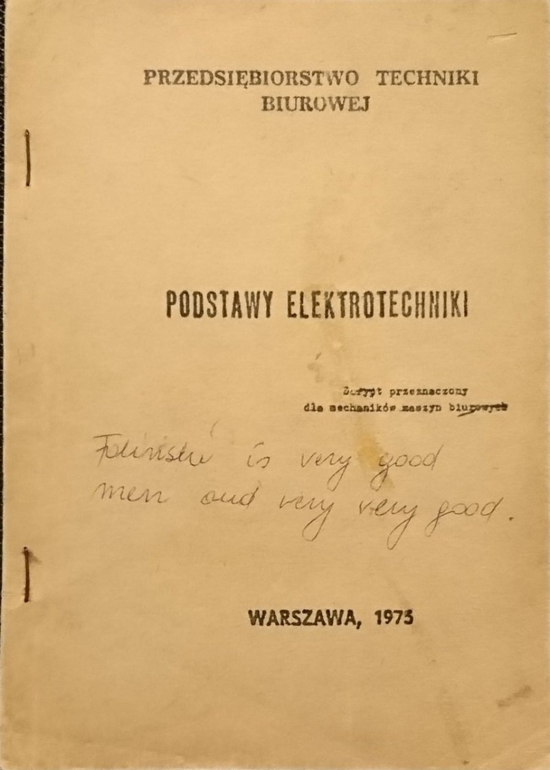 PODSTAWY ELEKTROTECHNIKI 1975