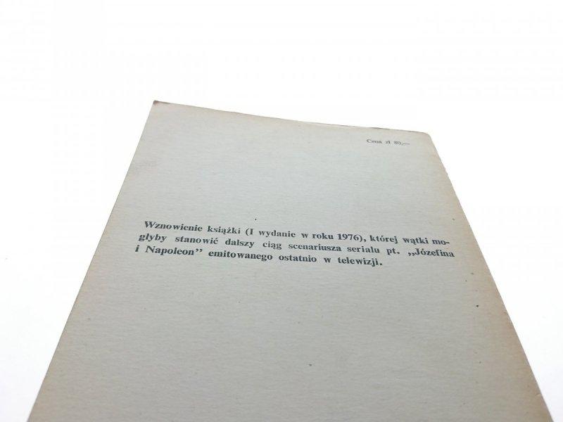 SYNOWIE NAPOLEONA część I - Jadwiga Dackiewicz 1982