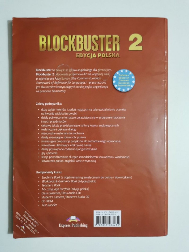 BLOCKBUSTER. STUDENTS BOOK 2 Z PŁYTĄ CD - Jenny Dooley-Virginia Evans 2006