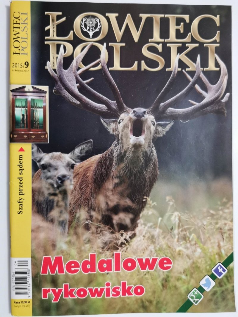 ŁOWIEC POLSKI 2015/9 NR KOLEJNY 2032
