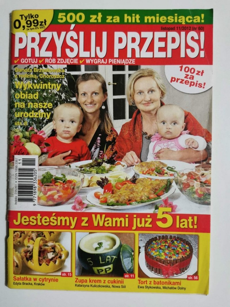 PRZYŚLIJ PRZEPIS! LISTOPAD 11/2012 (NR 60)