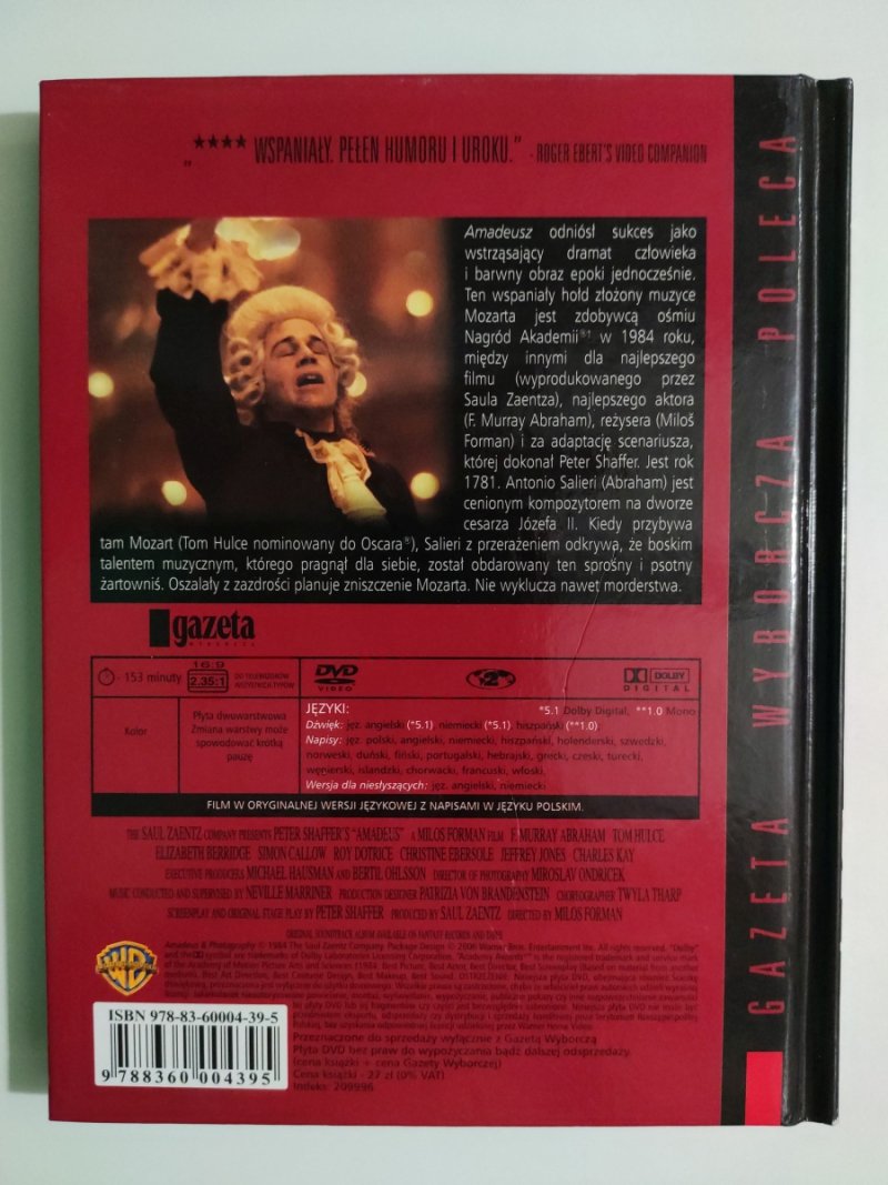 DVD. AMADEUSZ – DRAMAT 
